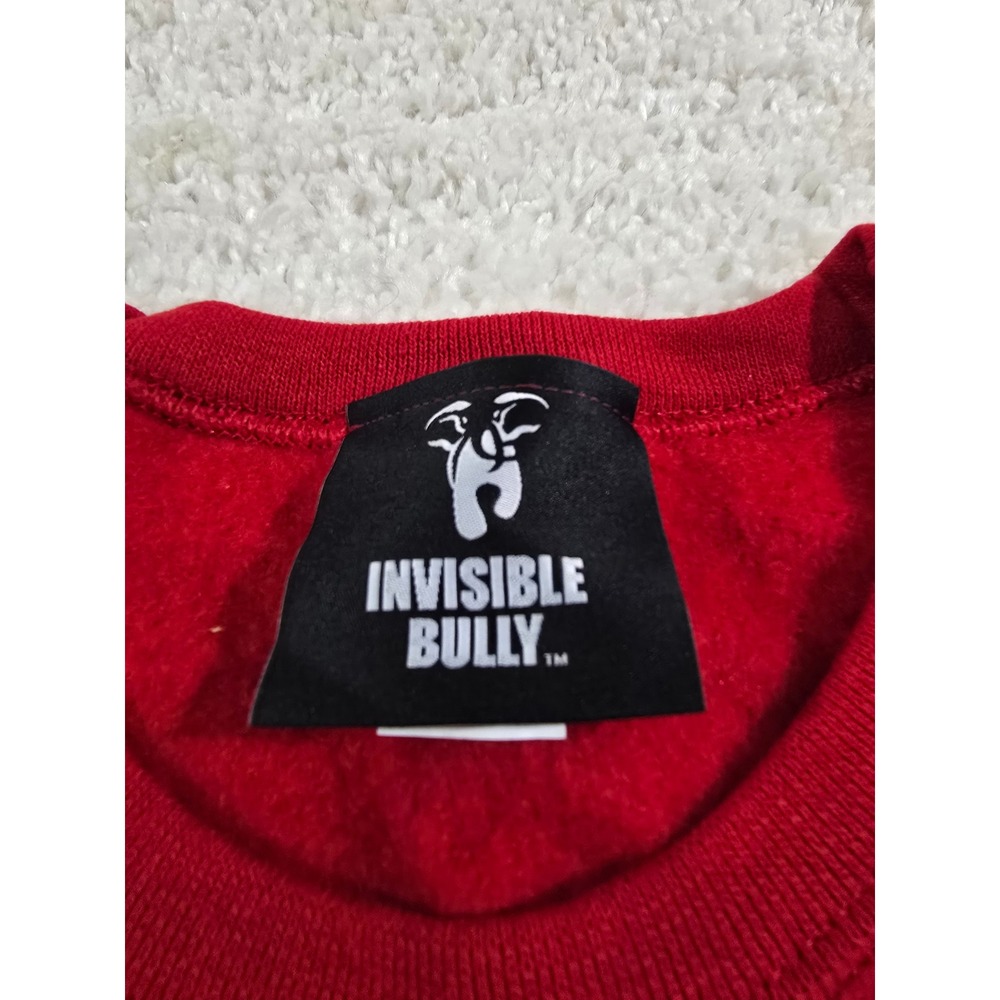 Invisible Bully Jimi Hendrix Graphic Sweatshirt Red Mens Medium Brooklyn Street - Picture 5 of 10